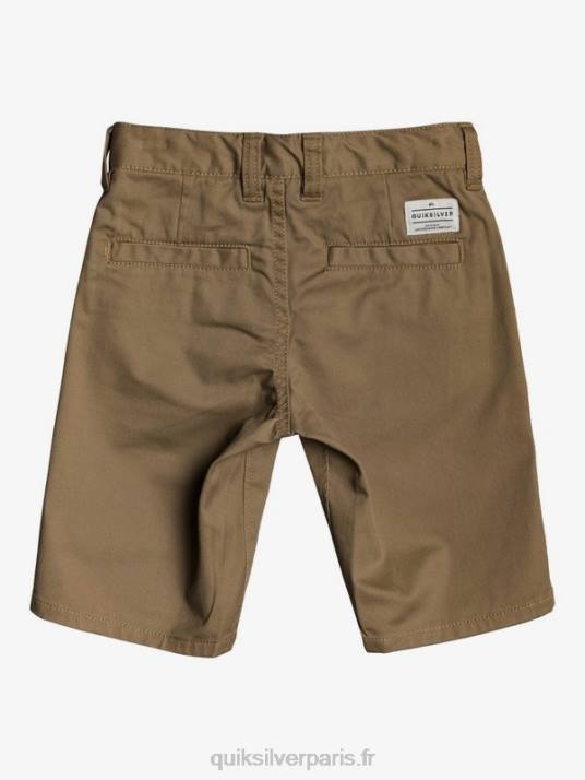 garçons Quiksilver Short chino stretch 2-7 daily union D6PT2103 bois d\'orme