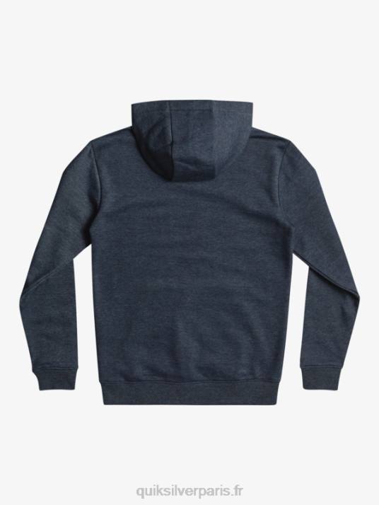 garçons Quiksilver 8-16 haut en molleton à gros logo D6PT2247 blazer bleu marine chiné
