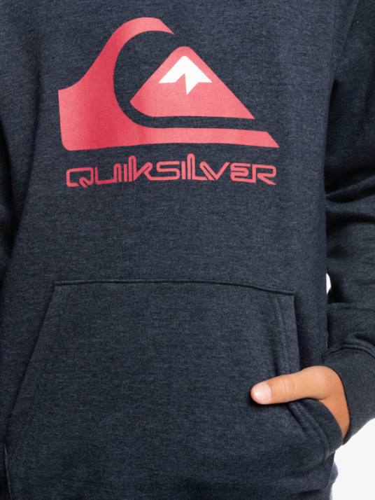 garçons Quiksilver 8-16 haut en molleton à gros logo D6PT2247 blazer bleu marine chiné