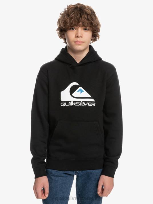 garçons Quiksilver 8-16 haut en molleton à gros logo D6PT2248 noir