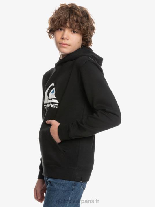 garçons Quiksilver 8-16 haut en molleton à gros logo D6PT2248 noir
