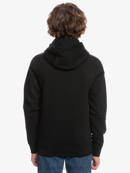 garçons Quiksilver 8-16 haut en molleton à gros logo D6PT2248 noir