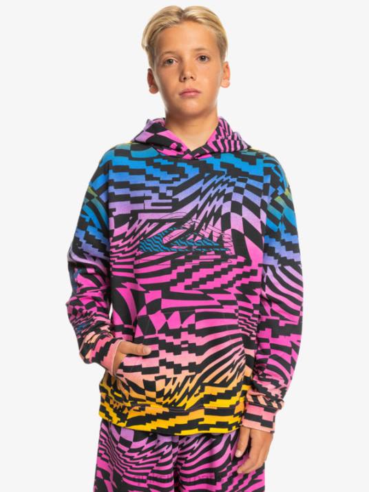 garçons Quiksilver Sweat à capuche oversize 8-16 fois radical D6PT2051 rose glo temps radical 231