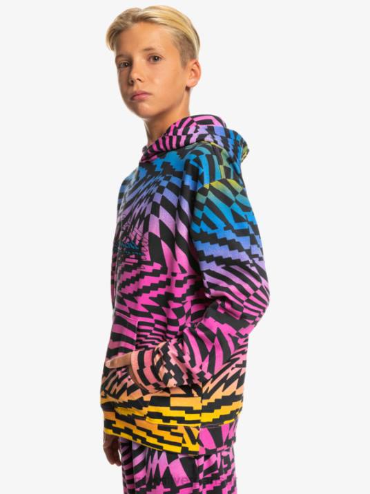 garçons Quiksilver Sweat à capuche oversize 8-16 fois radical D6PT2051 rose glo temps radical 231