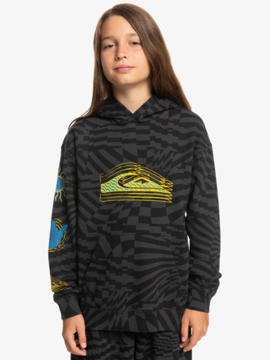 garçons Quiksilver Sweat à capuche oversize 8-16 fois radical D6PT2052 temps radicaux noirs 231