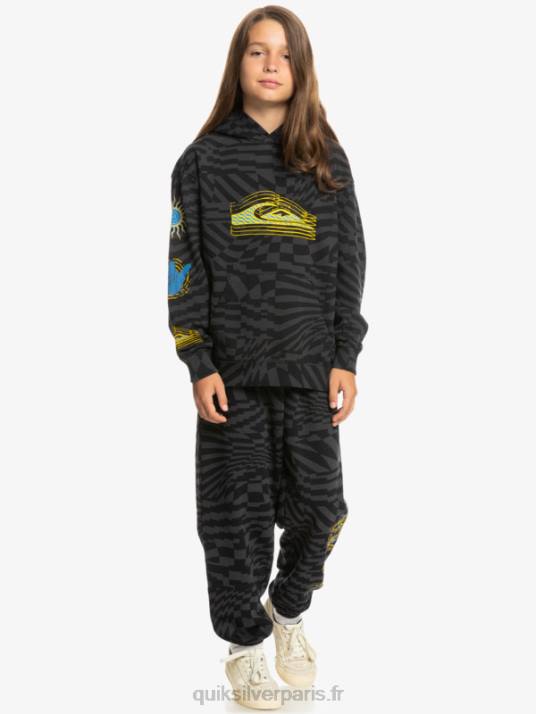 garçons Quiksilver Sweat à capuche oversize 8-16 fois radical D6PT2052 temps radicaux noirs 231