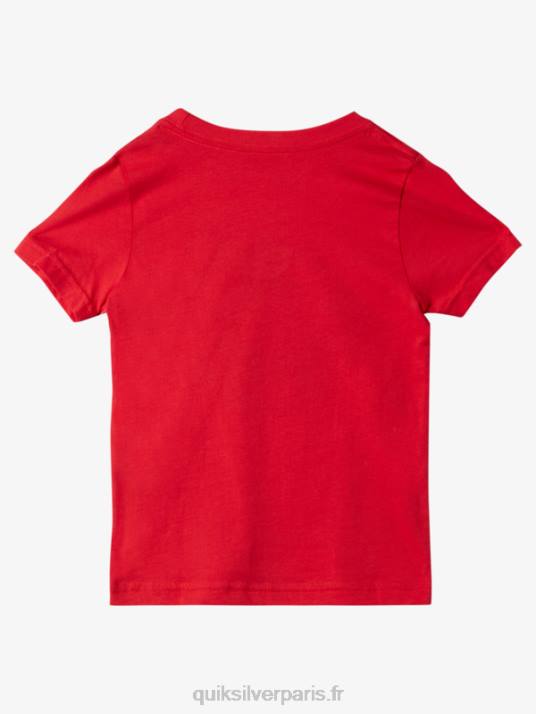 garçons Quiksilver 2-7 maison de la vague t-shirt D6PT1930 rouge à haut risque