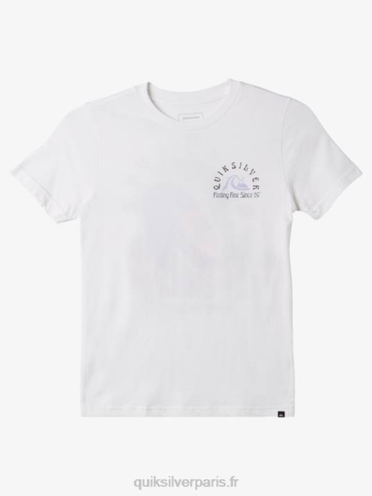 garçons Quiksilver 8-16 le t-shirt baril original D6PT1939 blanc