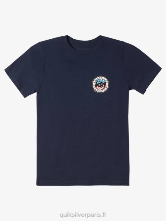 garçons Quiksilver 8-16 t-shirt amusant d'été D6PT1941 blazer bleu marine