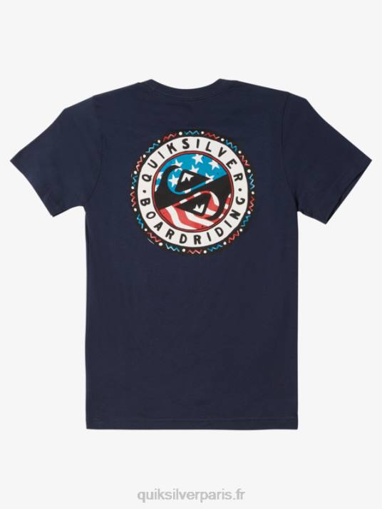 garçons Quiksilver 8-16 t-shirt amusant d\'été D6PT1941 blazer bleu marine