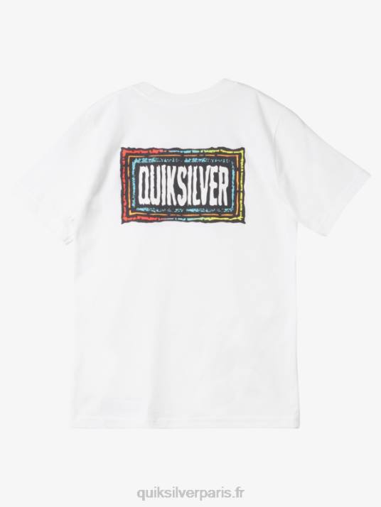 garçons Quiksilver 8-16 t-shirt beat en écho D6PT1980 blanc