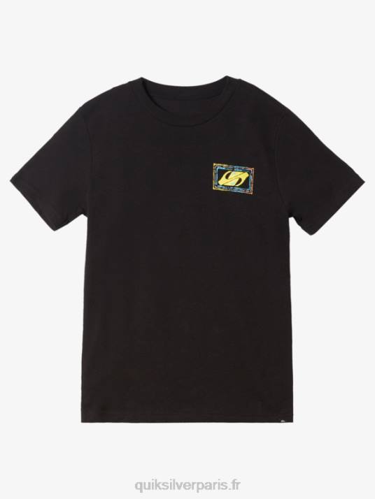 garçons Quiksilver 8-16 t-shirt beat en écho D6PT1981 noir