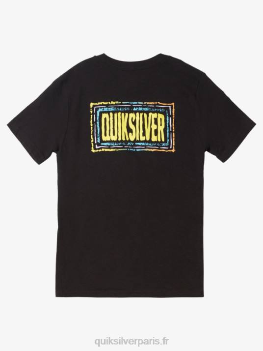 garçons Quiksilver 8-16 t-shirt beat en écho D6PT1981 noir