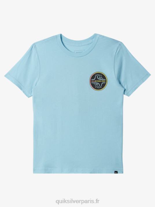 garçons Quiksilver 8-16 t-shirt à bulles de base D6PT1955 bleu ciel