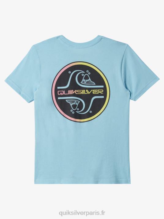garçons Quiksilver 8-16 t-shirt à bulles de base D6PT1955 bleu ciel