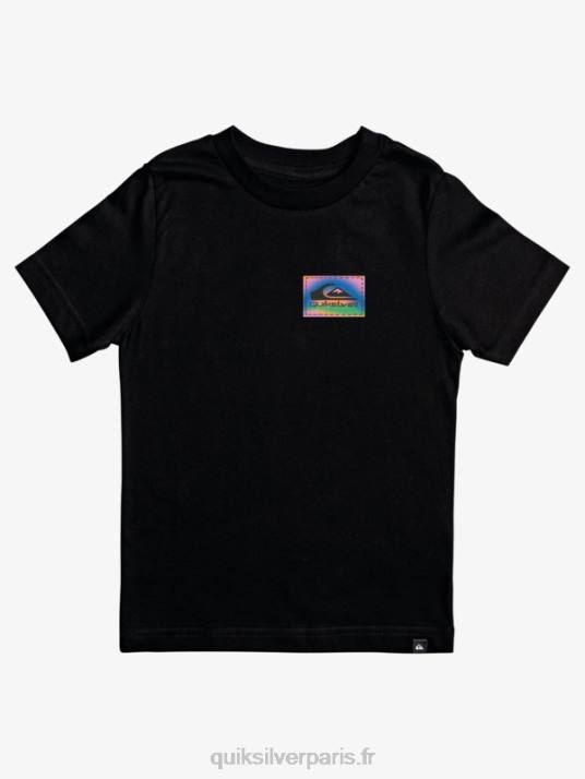 garçons Quiksilver 8-16 t-shirt à flux de couleurs D6PT2173 noir