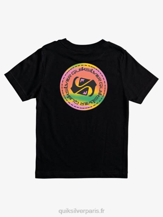 garçons Quiksilver 8-16 t-shirt à flux de couleurs D6PT2173 noir