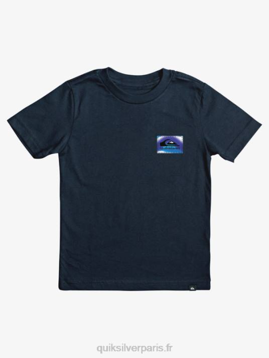 garçons Quiksilver 8-16 t-shirt à flux de couleurs D6PT2174 blazer bleu marine