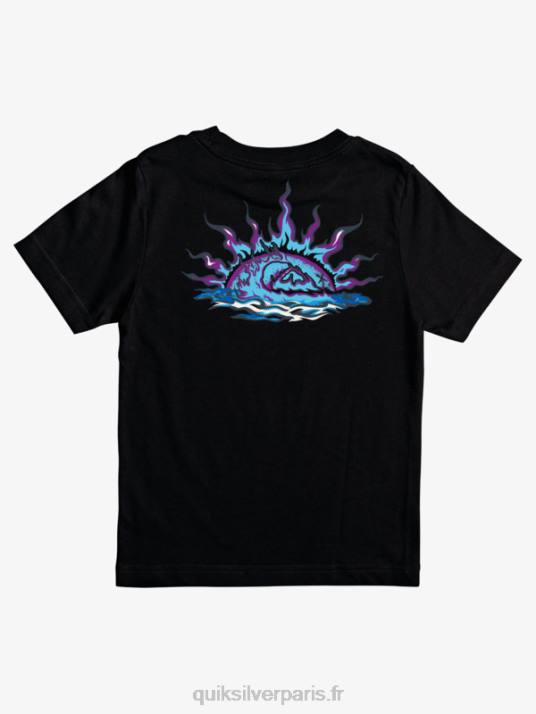 garçons Quiksilver 8-16 t-shirt gardien des vagues D6PT2230 noir