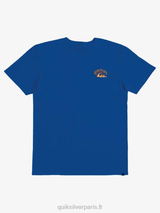 garçons Quiksilver 8-16 t-shirt gardien des vagues D6PT2231 tuba bleu