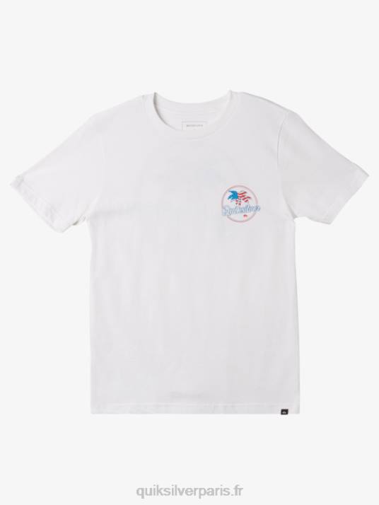 garçons Quiksilver 8-16 t-shirt palmier venteux D6PT1956 blanc