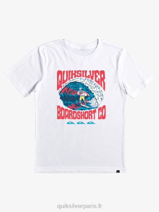 garçons Quiksilver 8-16 vie supérieure t-shirt D6PT2209 blanc