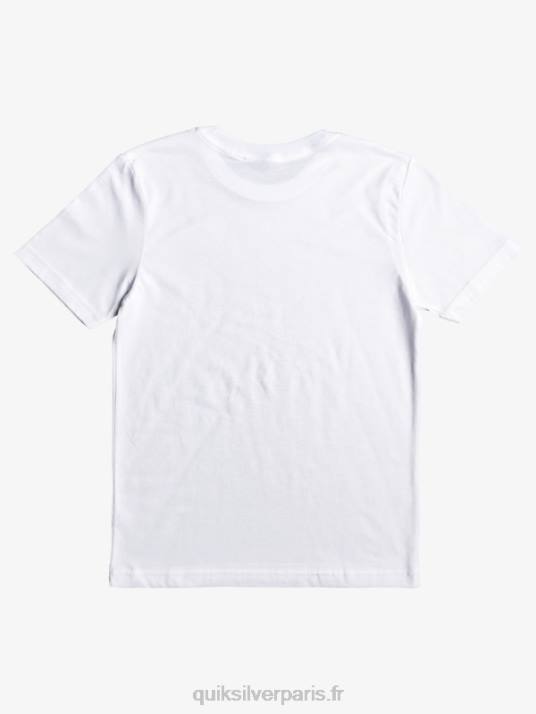 garçons Quiksilver 8-16 vie supérieure t-shirt D6PT2209 blanc