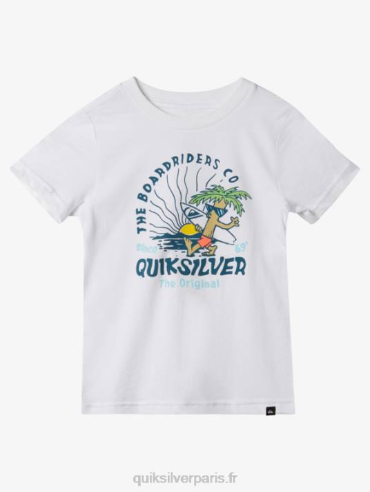 garçons Quiksilver Tee-shirt 2-7 esprit paisible D6PT1937 blanc