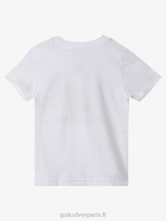 garçons Quiksilver Tee-shirt 2-7 esprit paisible D6PT1937 blanc