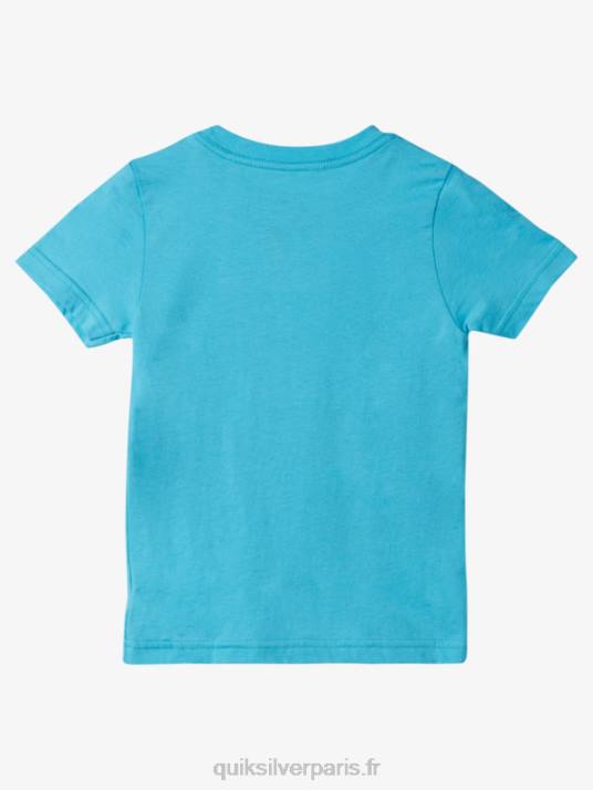 garçons Quiksilver Tee-shirt 2-7 esprit paisible D6PT1938 bleu rivière
