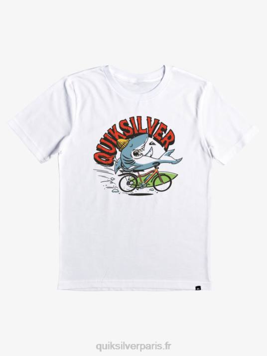 garçons Quiksilver Tee-shirt 2-7 à risques D6PT2170 blanc