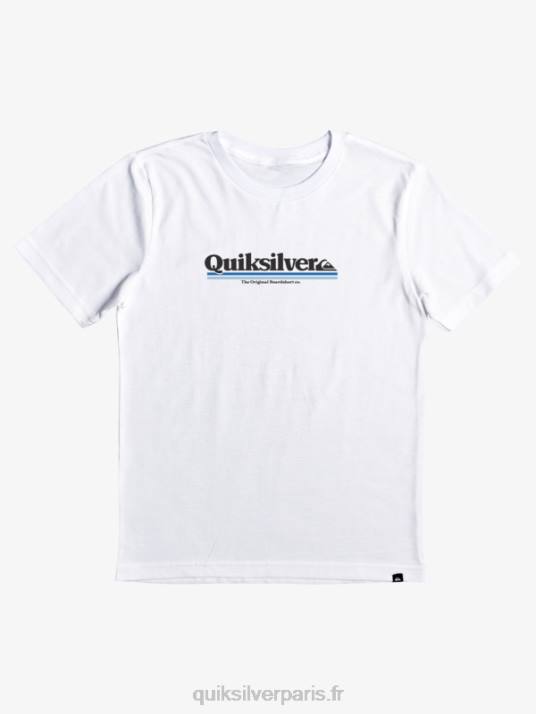 garçons Quiksilver Tee-shirt 8-16 entre les lignes D6PT2090 blanc