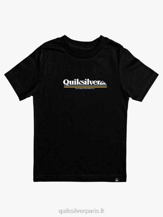 garçons Quiksilver Tee-shirt 8-16 entre les lignes D6PT2091 noir