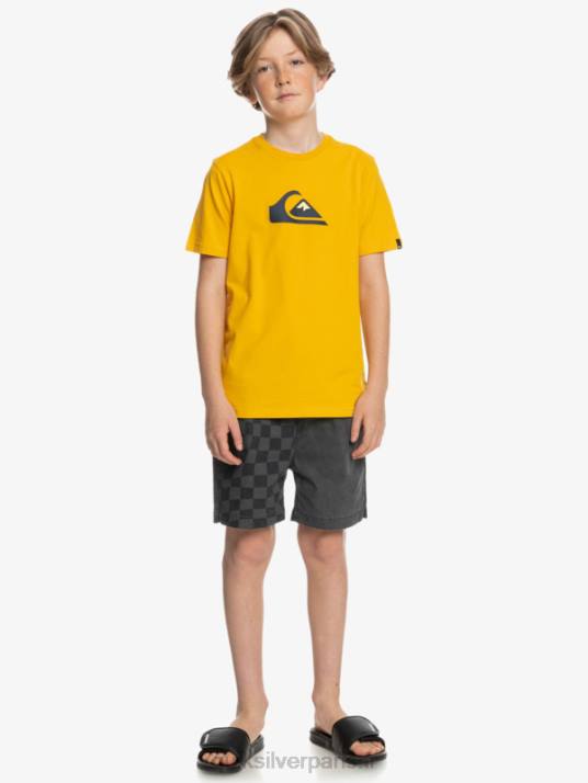 garçons Quiksilver logo comp - t-shirt D6PT2316 tige d\'or