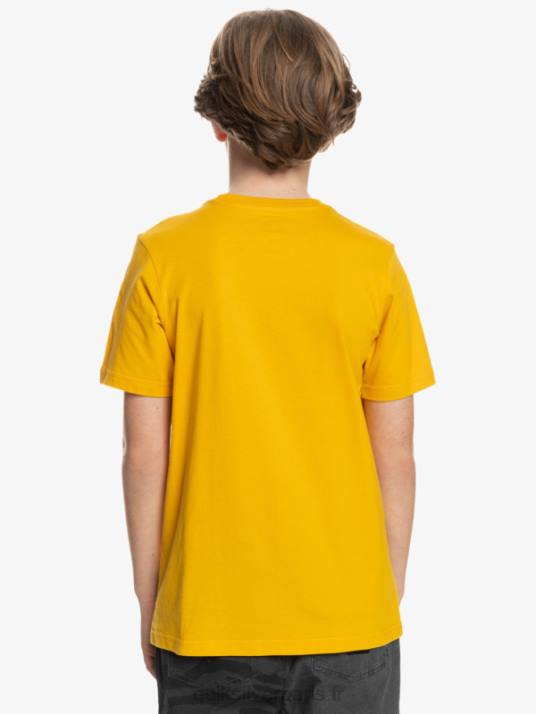 garçons Quiksilver logo comp - t-shirt D6PT2316 tige d\'or