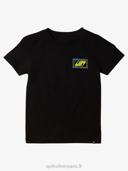 garçons Quiksilver t-shirt 2-7 battre en écho D6PT1947 noir