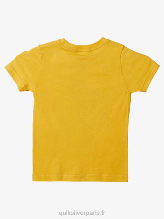 garçons Quiksilver t-shirt 2-7 roues D6PT1971 jaune jaune