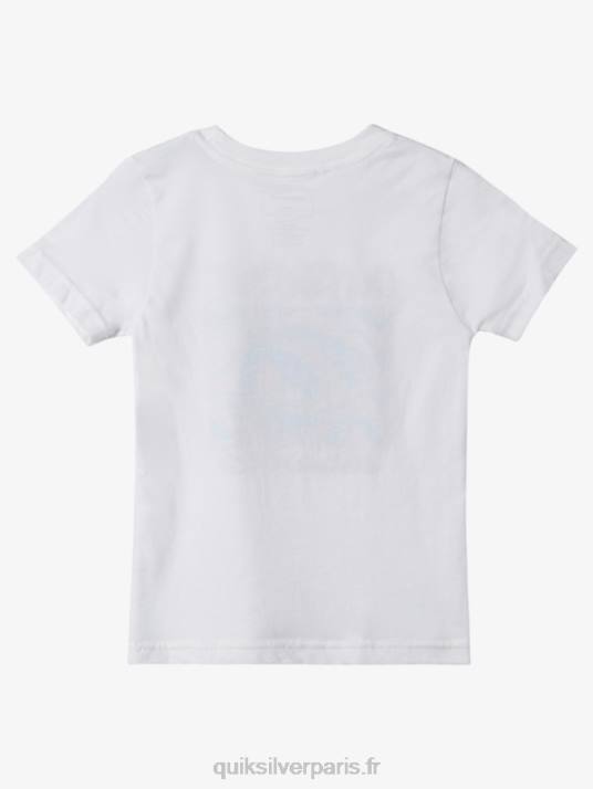 garçons Quiksilver t-shirt 2-7 soleil de minuit D6PT1965 blanc