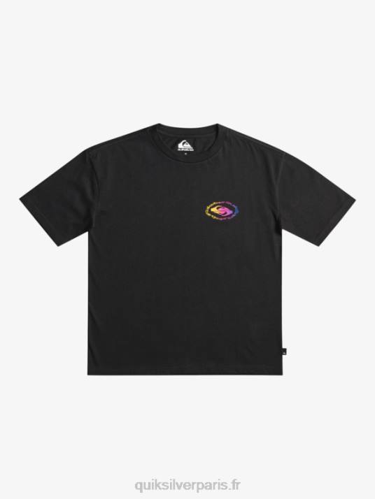 garçons Quiksilver t-shirt drapeau radical 8-16 D6PT1966 noir