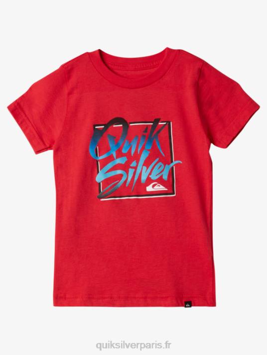 garçons Quiksilver t-shirt esprit été 2-7 D6PT1976 rouge à haut risque