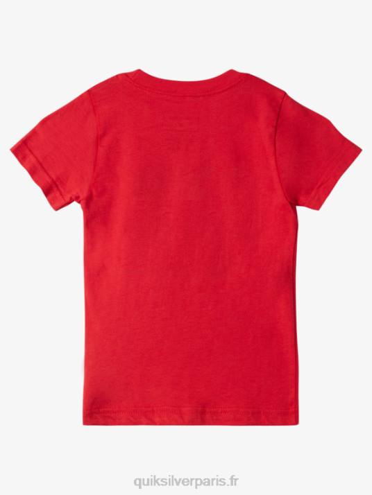garçons Quiksilver t-shirt esprit été 2-7 D6PT1976 rouge à haut risque