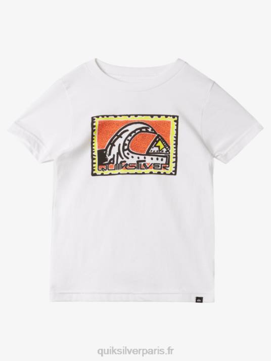 garçons Quiksilver t-shirt héritage 2-7 rad D6PT1960 blanc
