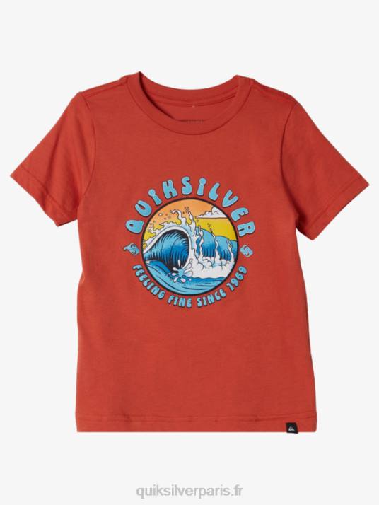 garçons Quiksilver t-shirt tunnel de lumière 2-7 D6PT2128 La Mecque de l'orange
