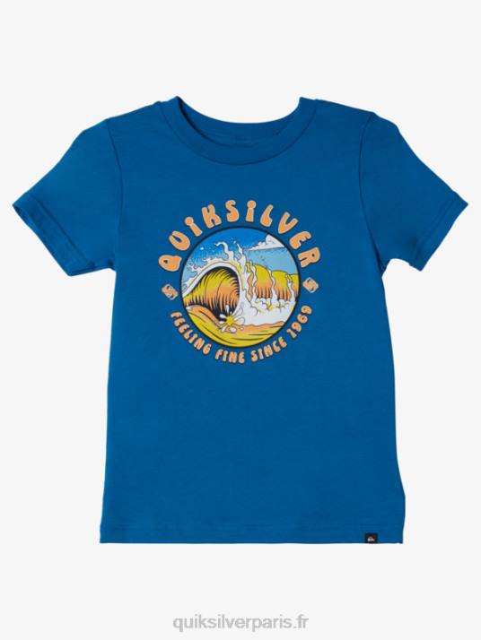 garçons Quiksilver t-shirt tunnel de lumière 2-7 D6PT2129 tuba bleu