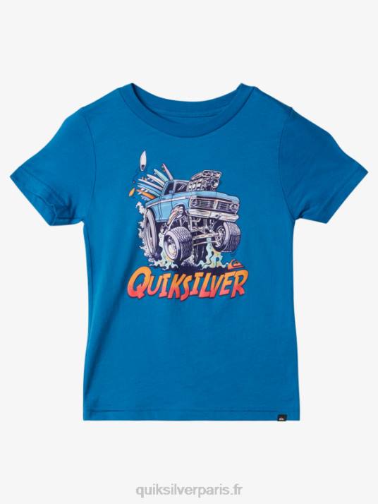 garçons Quiksilver t-shirt voiture escapade 2-7 D6PT1949 tuba bleu
