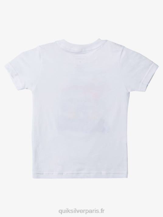 garçons Quiksilver t-shirt voiture escapade 2-7 D6PT1950 blanc