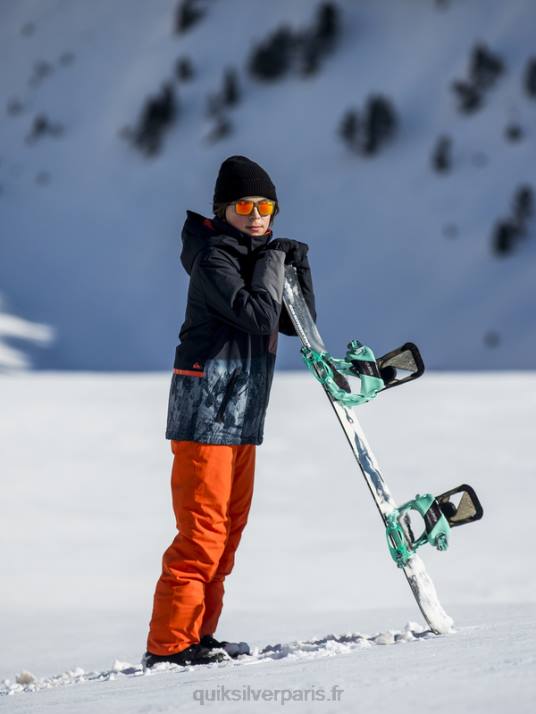 garçons Quiksilver 8-16 Estate pantalon de neige isolé orange 8-16 D6PT2291 purée de potiron