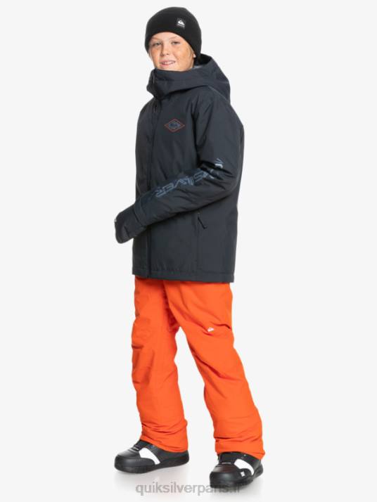 garçons Quiksilver 8-16 Estate pantalon de neige isolé orange 8-16 D6PT2291 purée de potiron