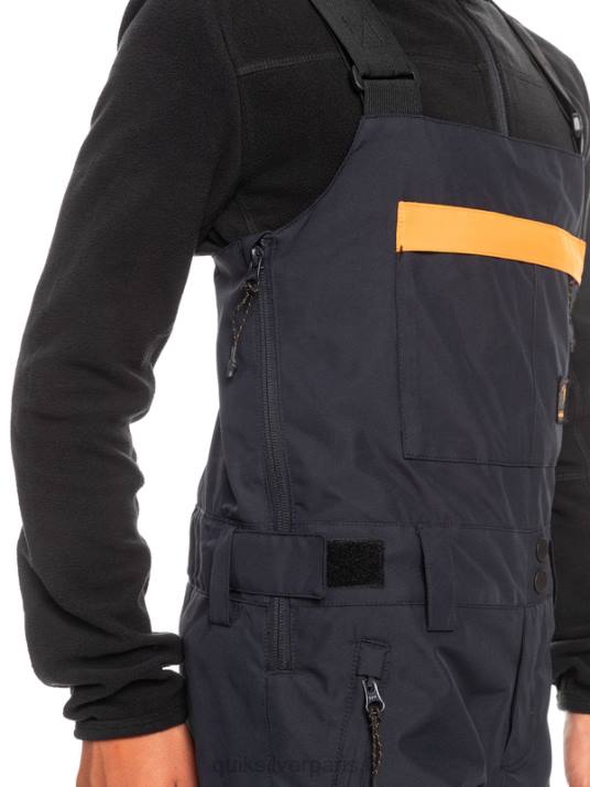 garçons Quiksilver 8-16 pantalon à bavette isolé pour neige mash up D6PT2318 vrai noir