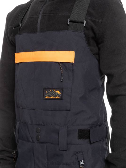 garçons Quiksilver 8-16 pantalon à bavette isolé pour neige mash up D6PT2318 vrai noir